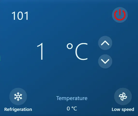 Thermostat widget